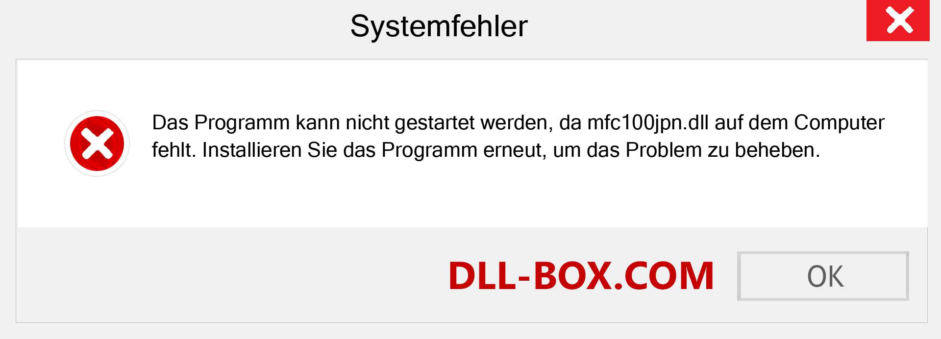 mfc100jpn.dll-Datei fehlt?. Download für Windows 7, 8, 10 - Fix mfc100jpn dll Missing Error unter Windows, Fotos, Bildern