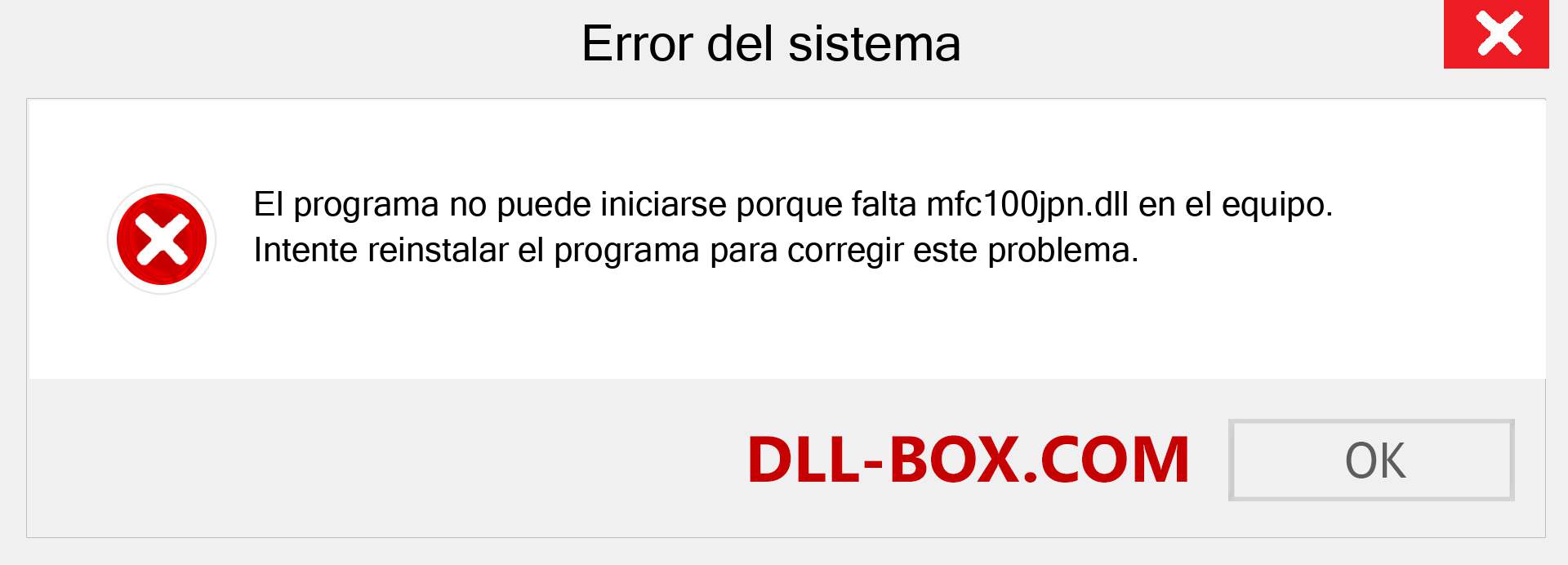 ¿Falta el archivo mfc100jpn.dll ?. Descargar para Windows 7, 8, 10 - Corregir mfc100jpn dll Missing Error en Windows, fotos, imágenes